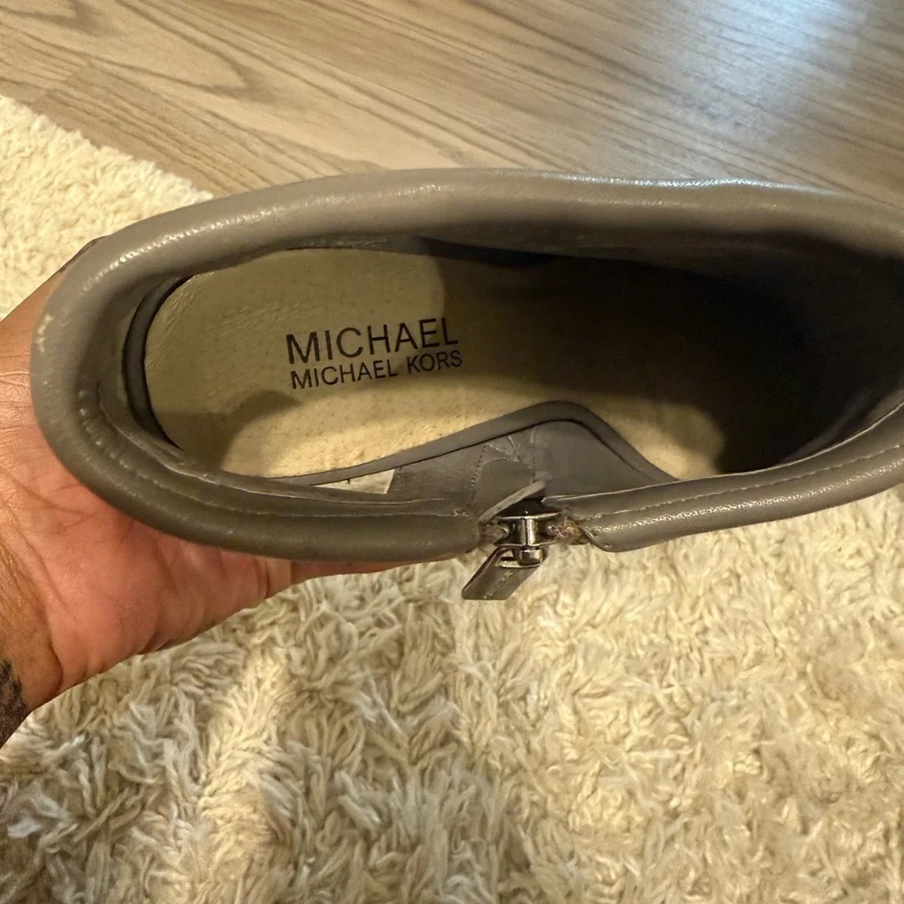 Michael Kors Sleek Gray Ankle Booties